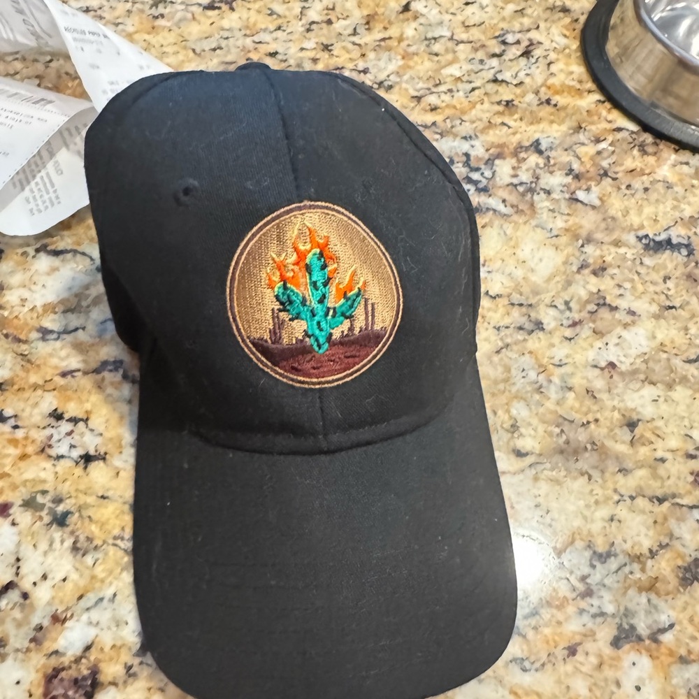 OTTO Black Cap with Red Logo